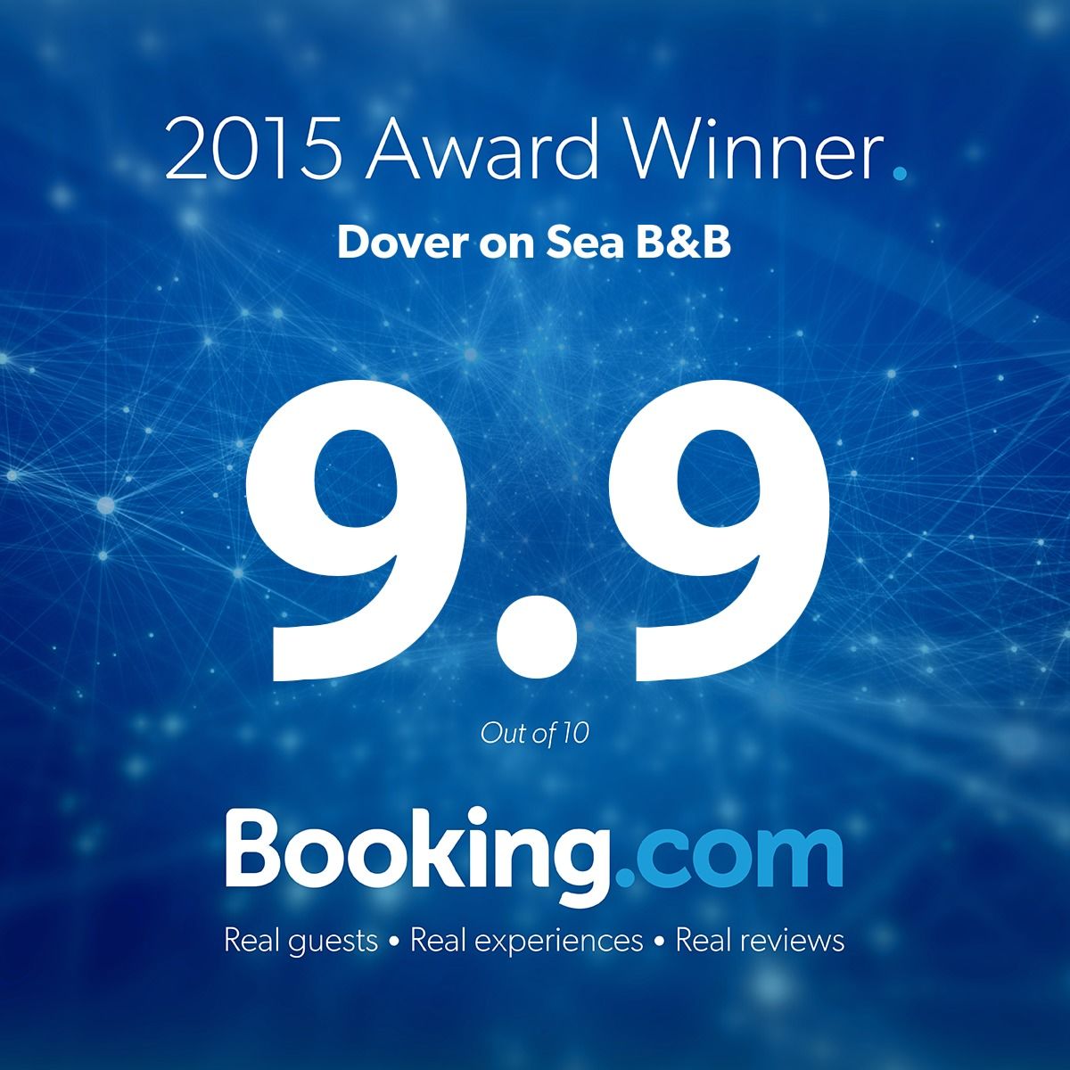 9.9 Rating on Booking.com
